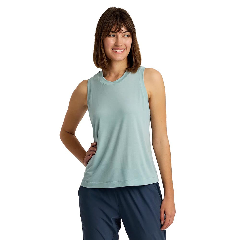 Free Fly Women's Elevate Lightweight Tank 2025 OCEAN MIST