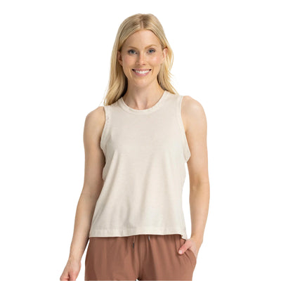 Free Fly Women's Elevate Lightweight Tank 2025 033 HEATHER BIRCH