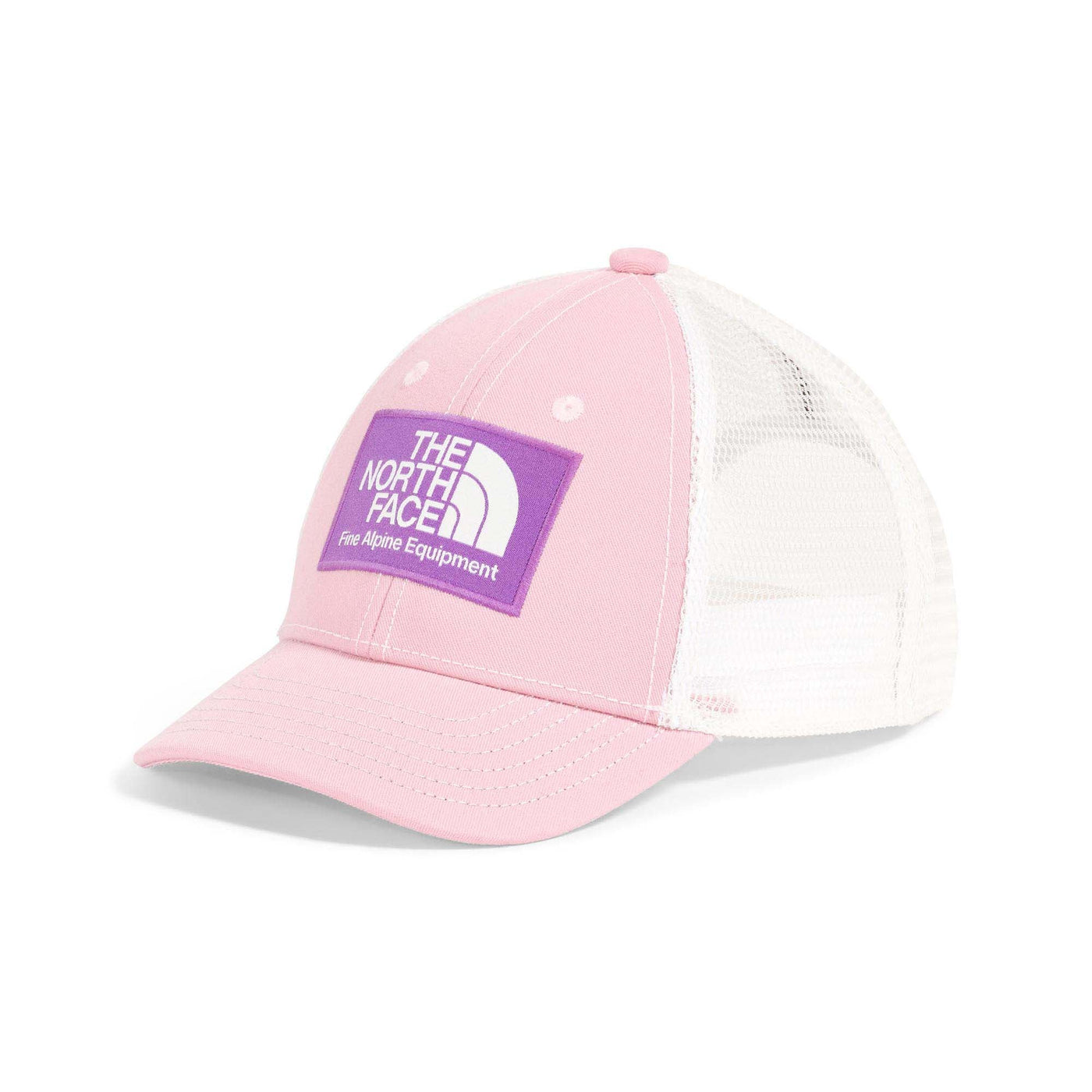The North Face Junior's Mudder Trucker Hat 2025 0UI PINK CLOVER