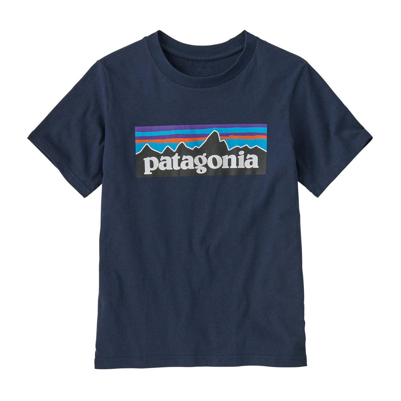 Patagonia Junior's P-6 Logo T-Shirt 2025 NEW NAVY