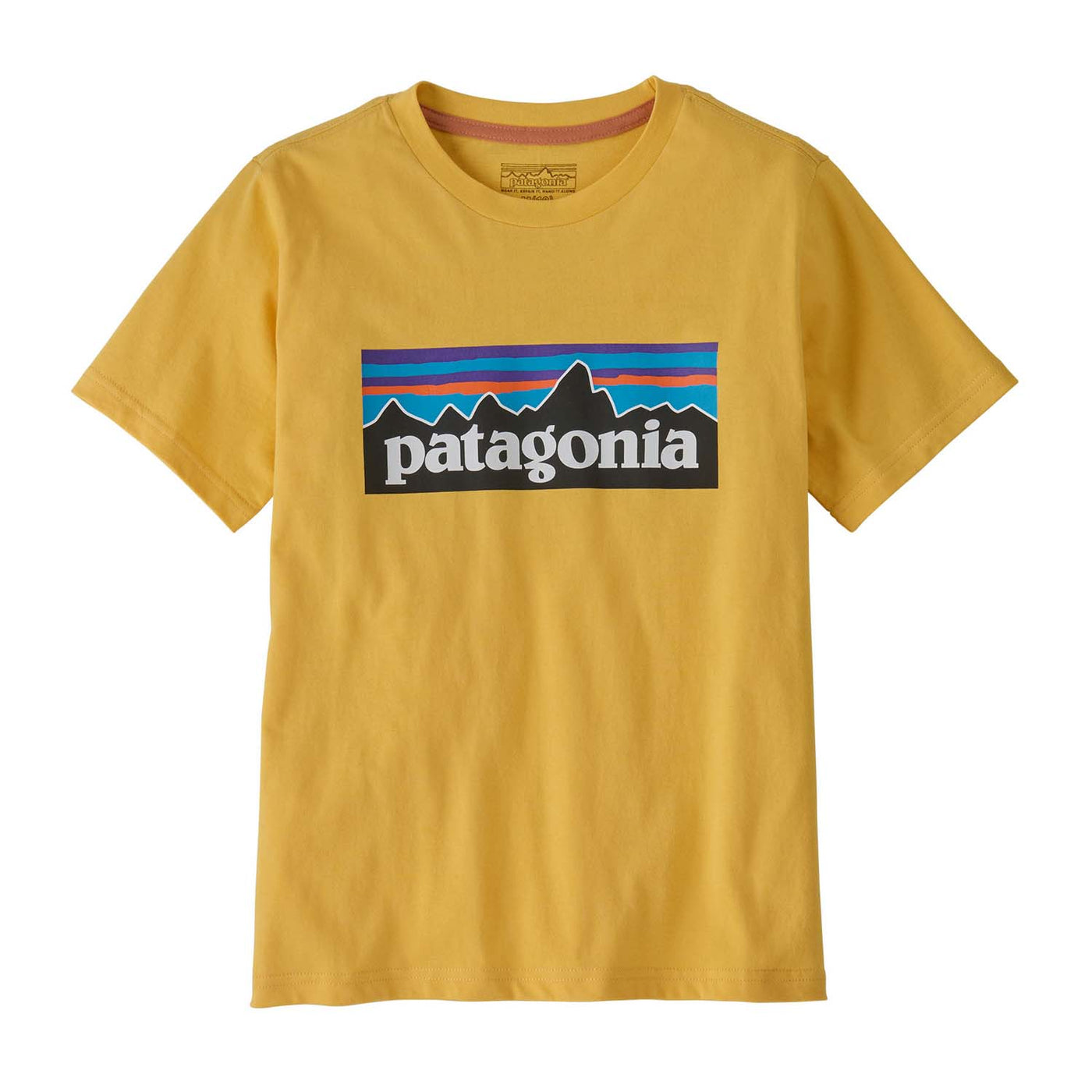 Patagonia Junior's P-6 Logo T-Shirt 2025 NCTY NECTAR YELLOW
