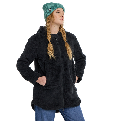 Burton Women's Minxy Hi-Loft Fleece Full-Zip 2024 A04 TRUE BLACK