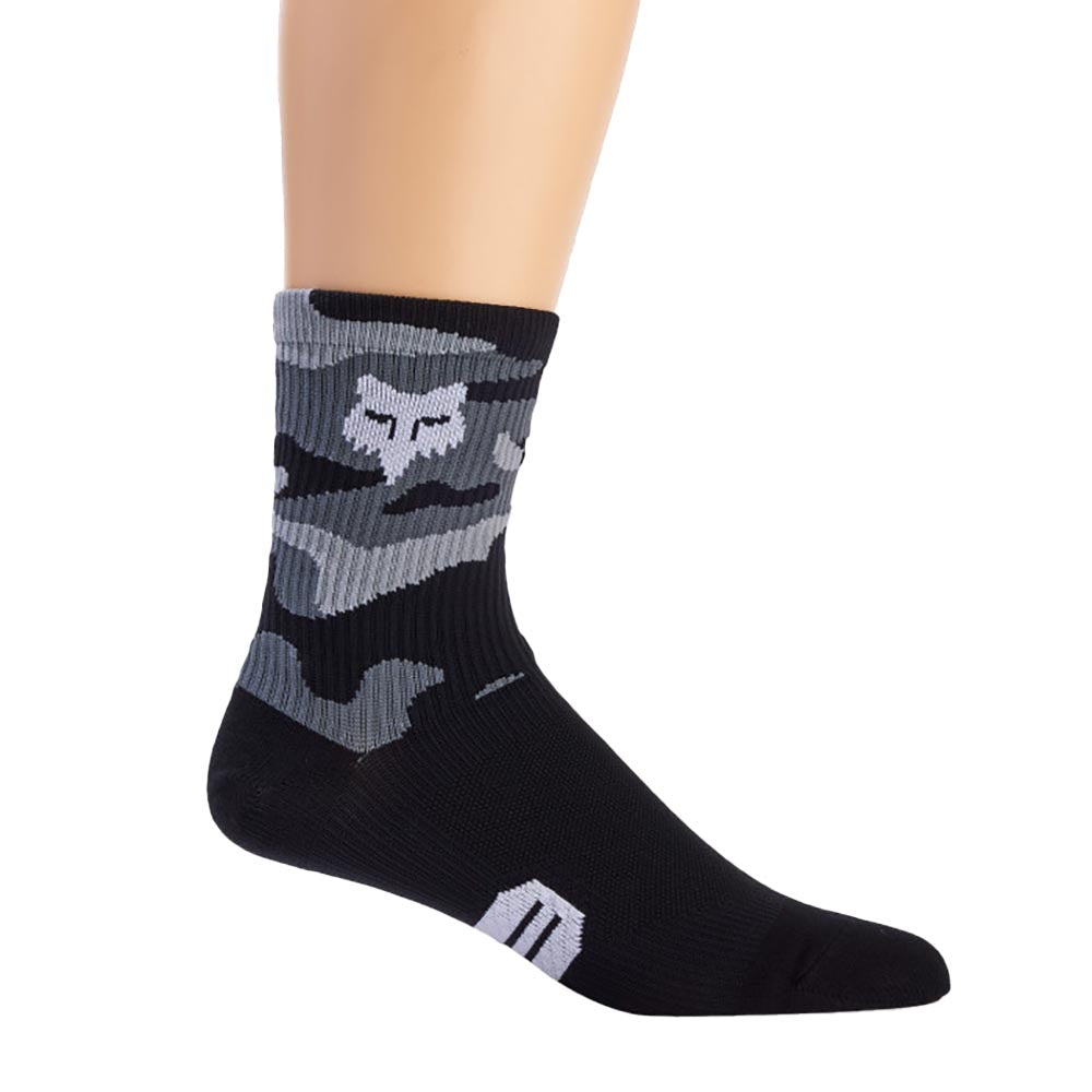 Fox 6in Ranger Socks 2025 BLACK CAMO