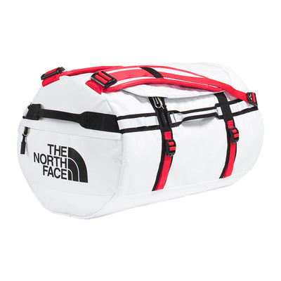 The North Face Base Camp Duffel - Small 2026 FIT TNF WHITE/TNF BLACK/ELEVATION RED