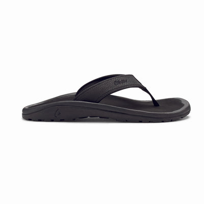 OluKai Men's 'Ohana Sandals 2025 BLACK-BLACK