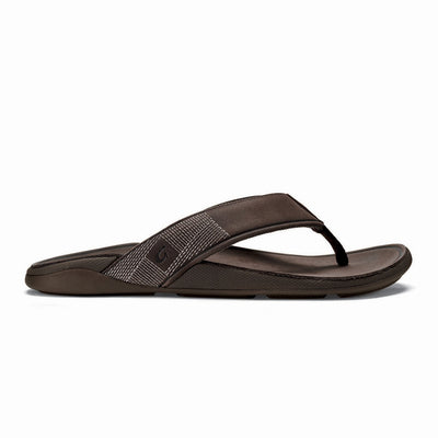 OluKai Men's Tuahine Sandals 2025 DARK WOOD