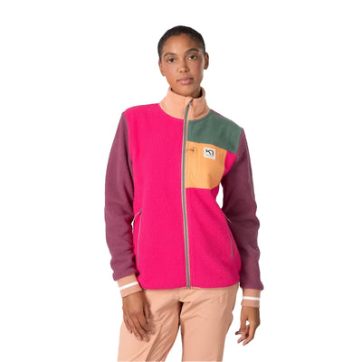 Kari Traa Women's Rothe Midlayer Fleece Jacket 2025 BERRY BRIGHT PINK