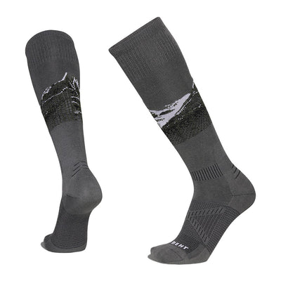 Le Bent Cody Townsend Pro Series Zero Cushion Snow Socks 2025 GUNMETAL GREY