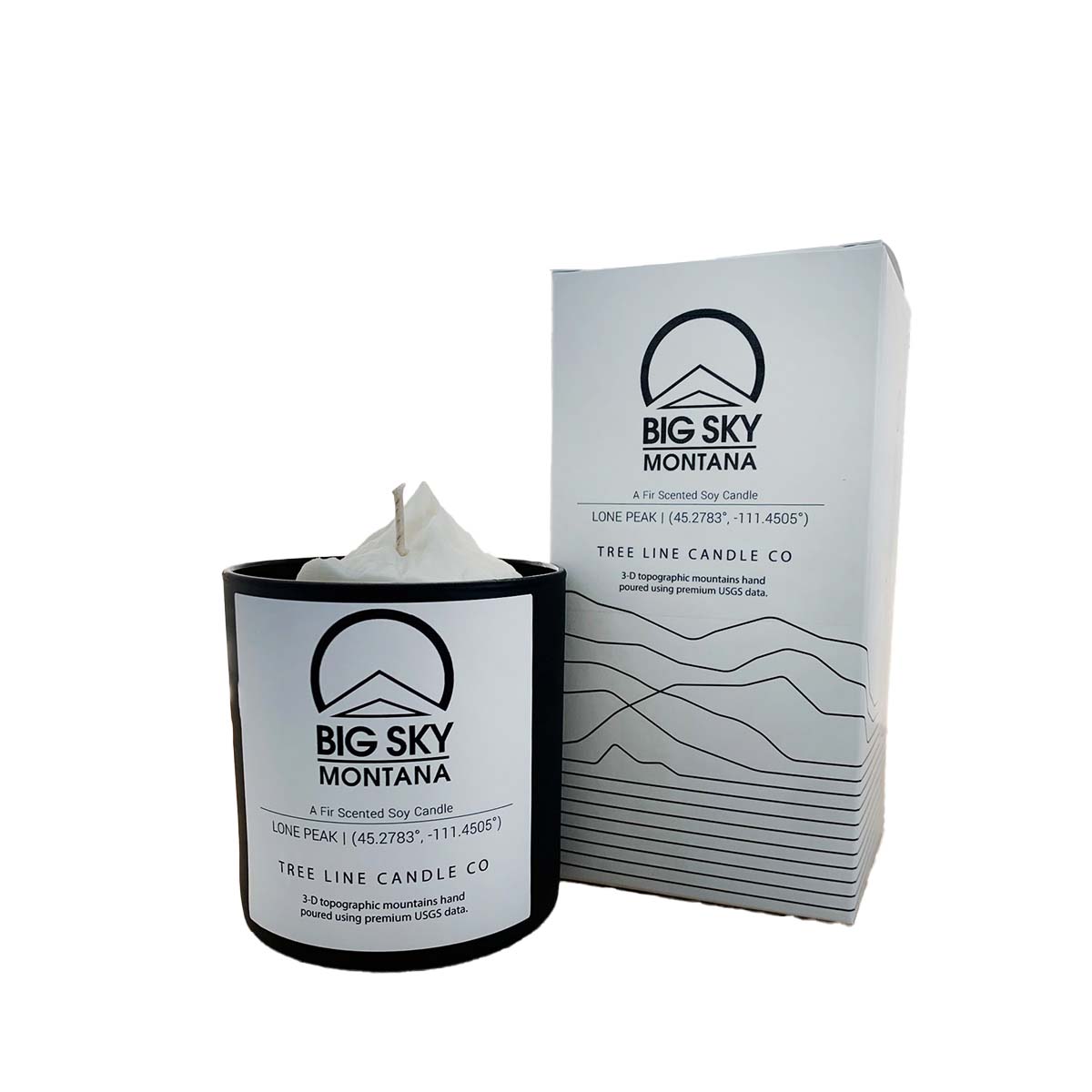 Big Sky Resort Treeline Candle Co Lone Peak Candle FIR