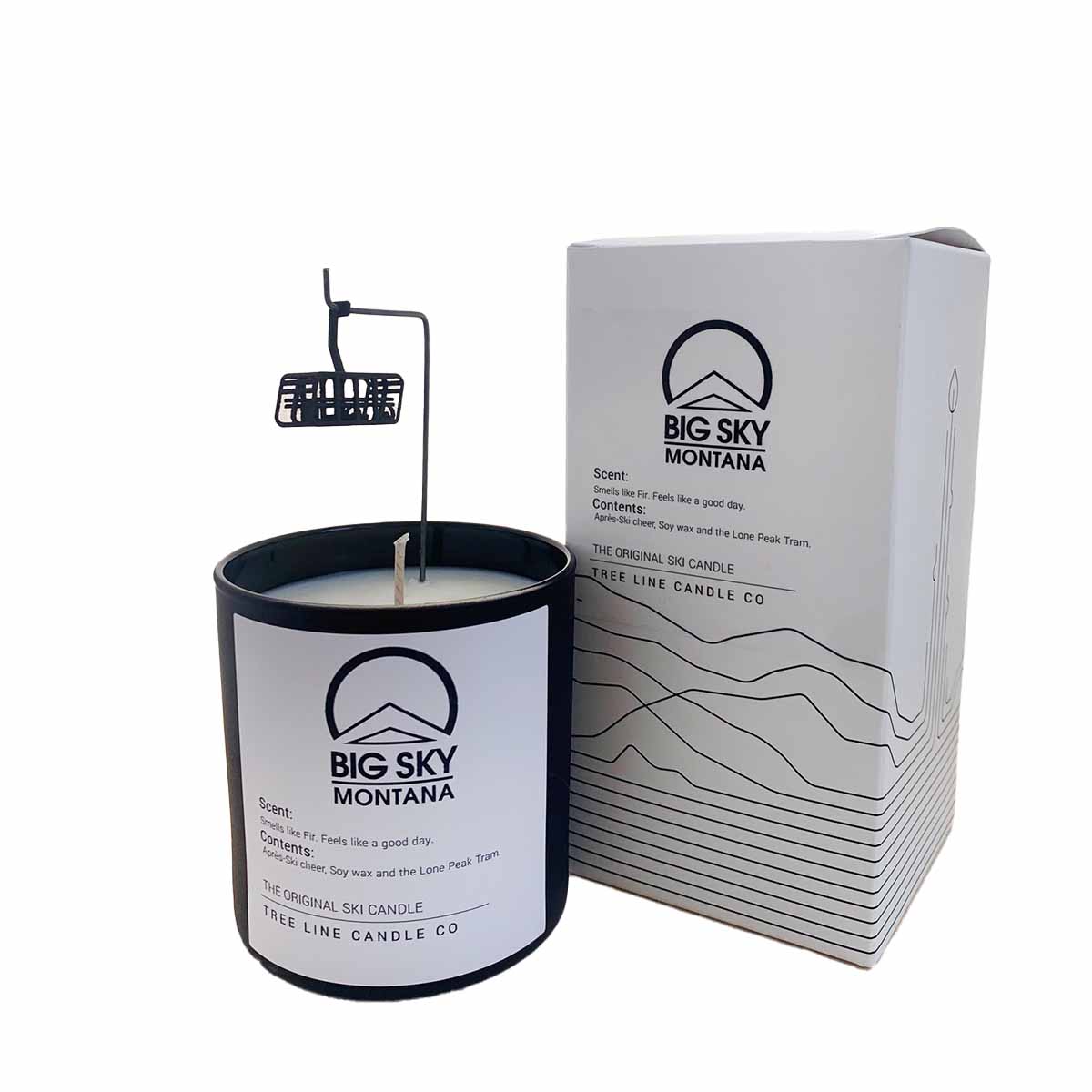Big Sky Resort Treeline Candle Co Tram Candle FIR