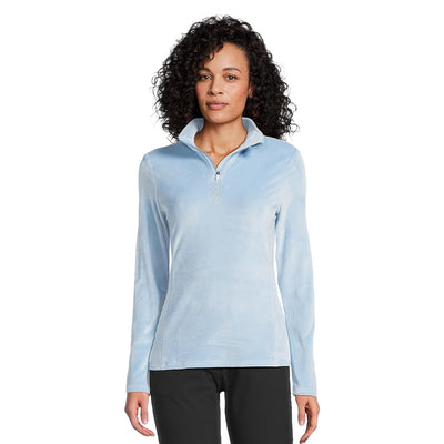 Spyder Women's Shimmer Bug 1/2 Zip 2025 BLUE DRIFT