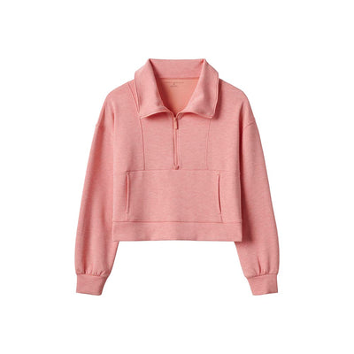 TravisMathew Women's Skyloft Half-Zip 2025 6HPO HEATHER PORCELAIN ROSE