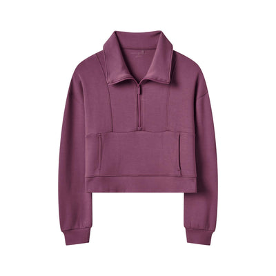 TravisMathew Women's Skyloft Soft Half-Zip 2025 J0151 DAMSON