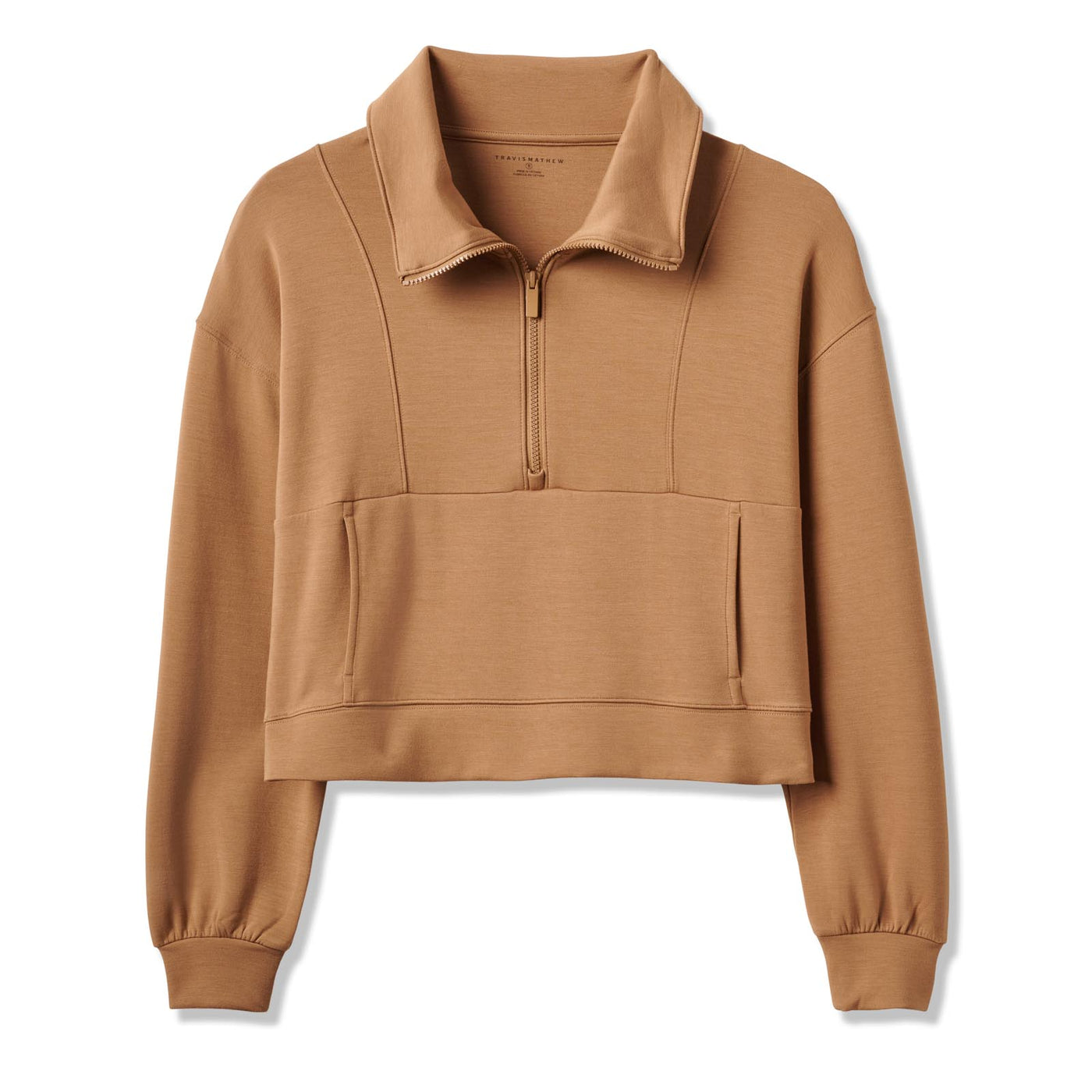 TravisMathew Women's Skyloft Soft Half-Zip 2025 2CHS CHESTNUT