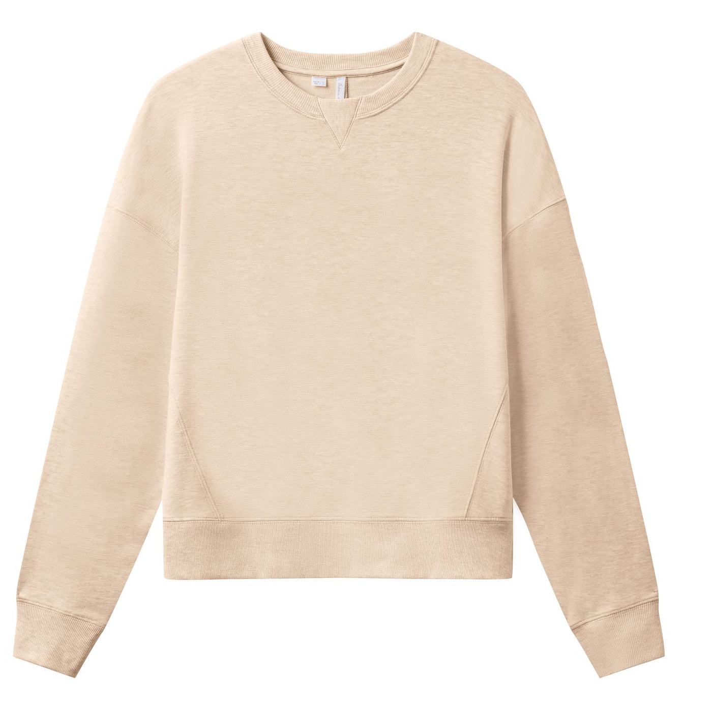 TravisMathew Women's Cloud Terry Crew Sweatshirt 2025 HEATHER NATURAL