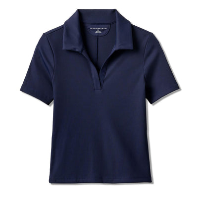 TravisMathew Women's Moveknit V-Neck Polo 2025 NAVY BLAZER