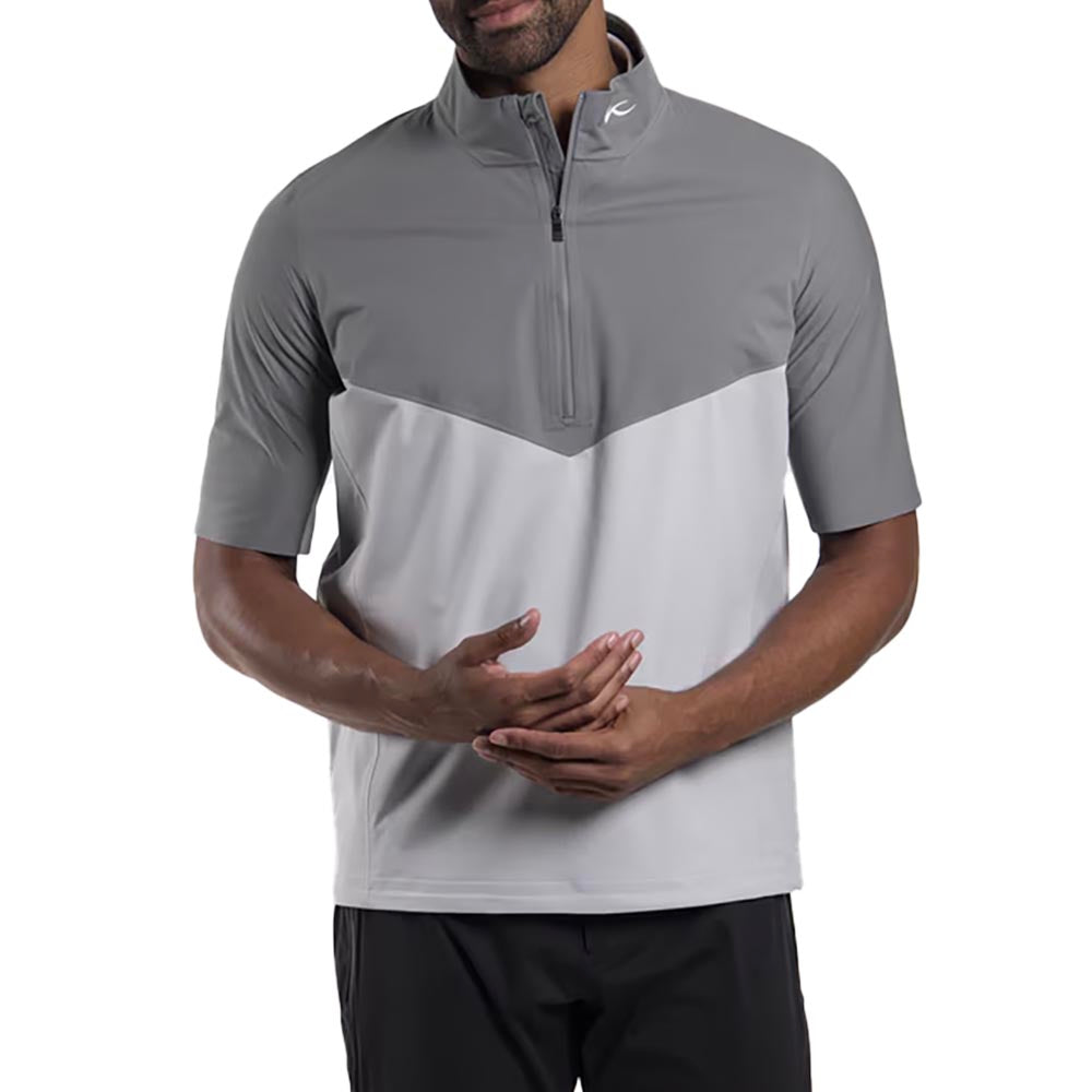 KJUS Men's Rain Rescue 2.5L Troyer Half-Zip 2025 PEWTER/ALLOY