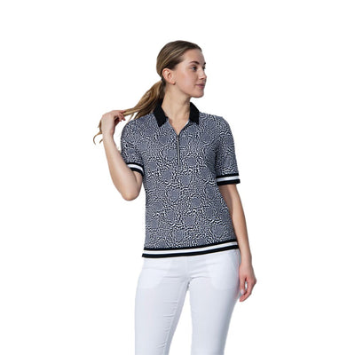Daily Sports Women's Kyoto 1/2 Sleeve Polo 2025 MONOCHROME BLACK