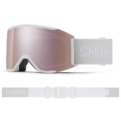 Smith Squad MAG LB Goggles with Bonus ChromaPop™ Lens 2026 WHITE VAPOR / CP EVERYDAY ROSE GOLD MIR