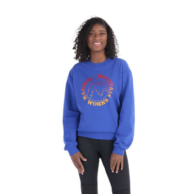 Marmot Women's Retro Mountain Boxy Crew Sweatshirt 2025 TRAIL BLUE