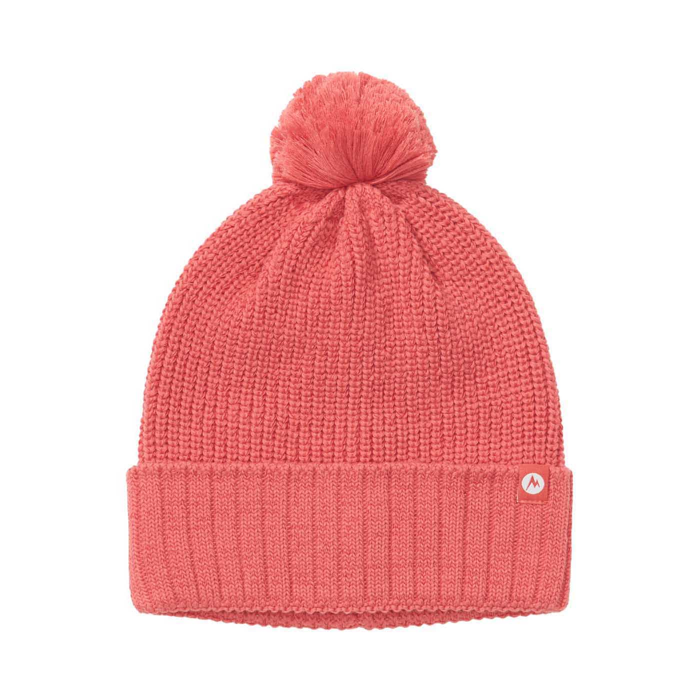 Marmot Women's Snoasis Pom-Pom Beanie 2025 GRAPEFRUIT