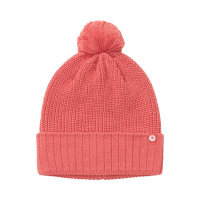 Marmot Women's Snoasis Pom-Pom Beanie 2025 GRAPEFRUIT