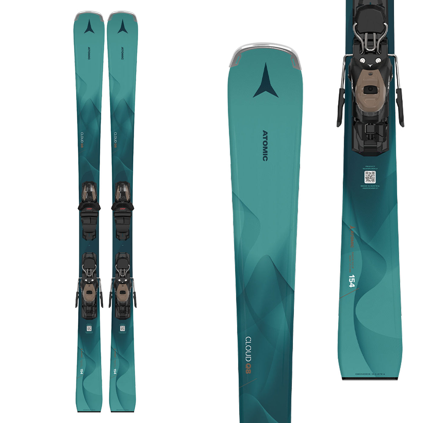 Atomic Women's Cloud Q8 Skis with M 10 GW Bindings 2026 140