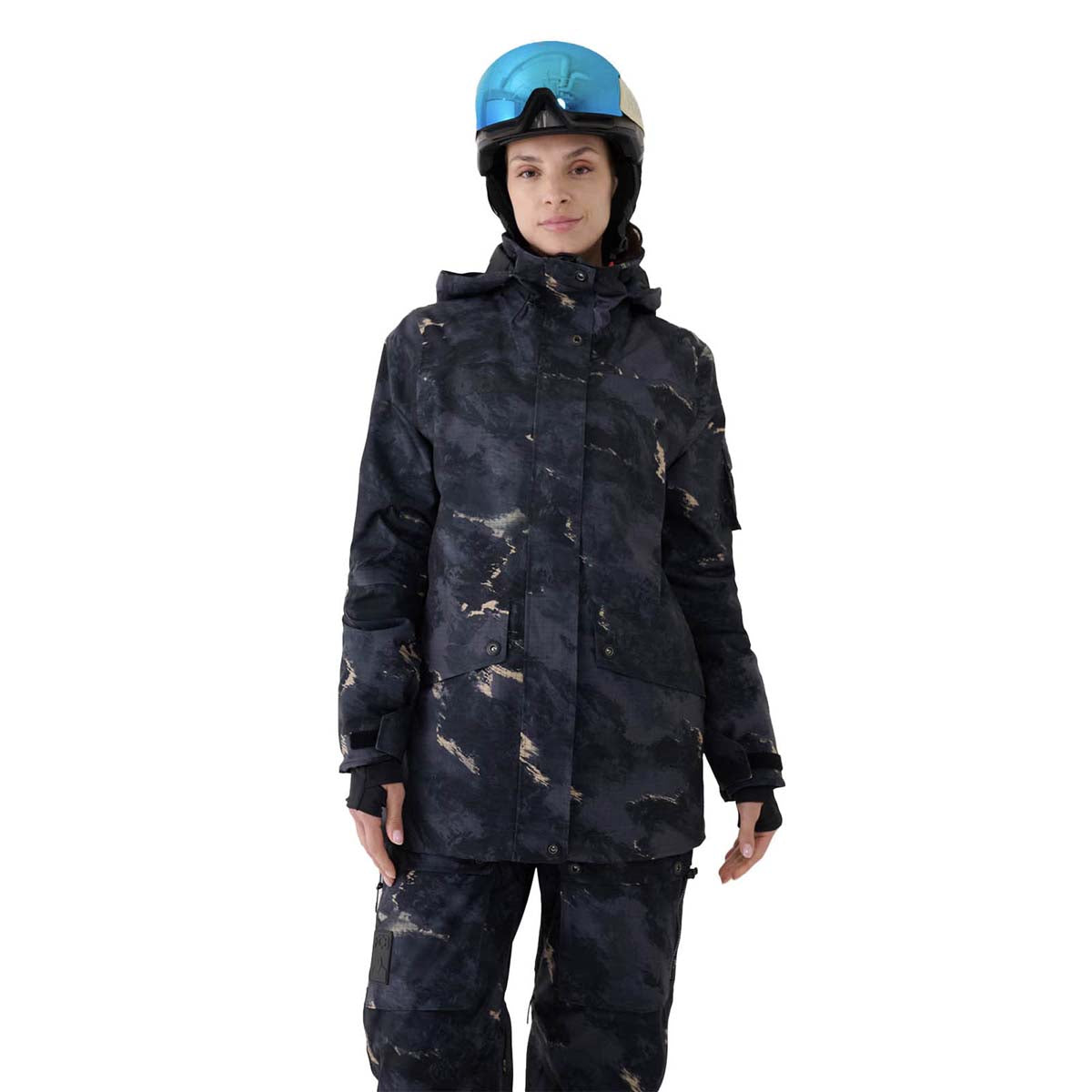 4F Women's Technical Snowboard Jacket 2025 MULTICOLOUR ALLOVER