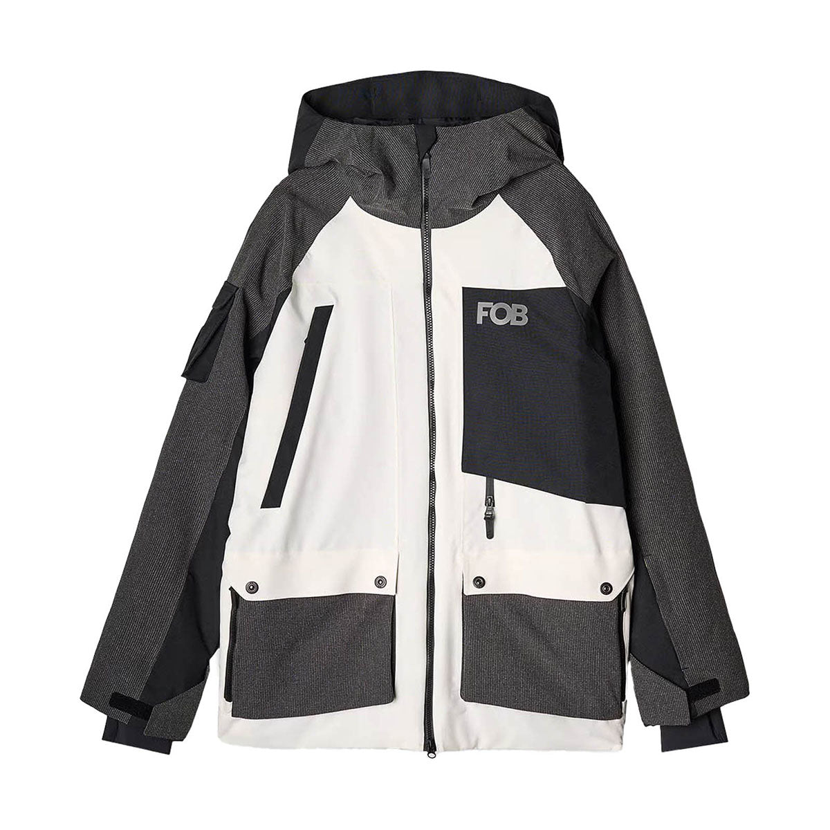 4F Men's Technical Snowboard Jacket 2025 OFF WHITE