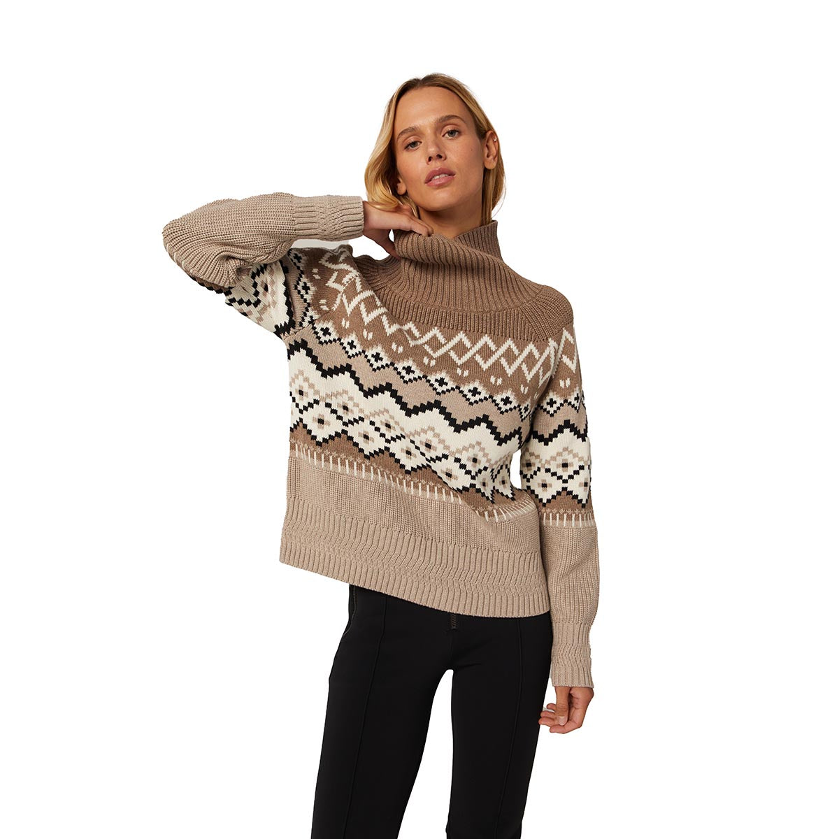 Alp N Rock Women's Leighton Mock Neck Sweater 2025 HEATHER BIRCH