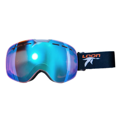 Loon Mountain Treviso Defender Goggles 2025 BLACK/TAN