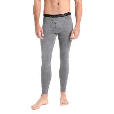 Icebreaker Men's Merino 200 Oasis Leggings With Fly 2025 GRITSTONE HEATHER