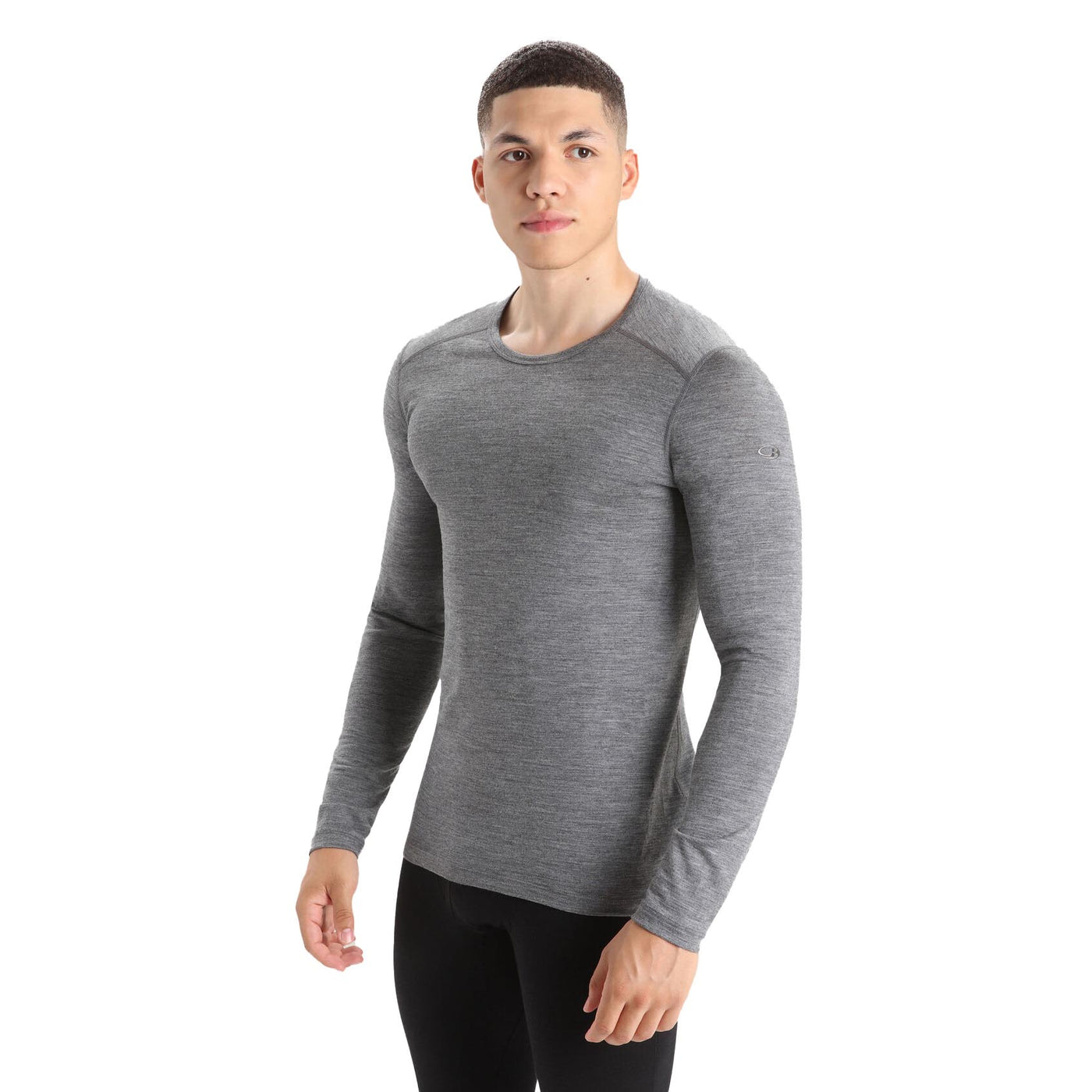 Icebreaker Men's Merino 200 Oasis Long Sleeve Crewe 2025 GRITSTONE HEATHER