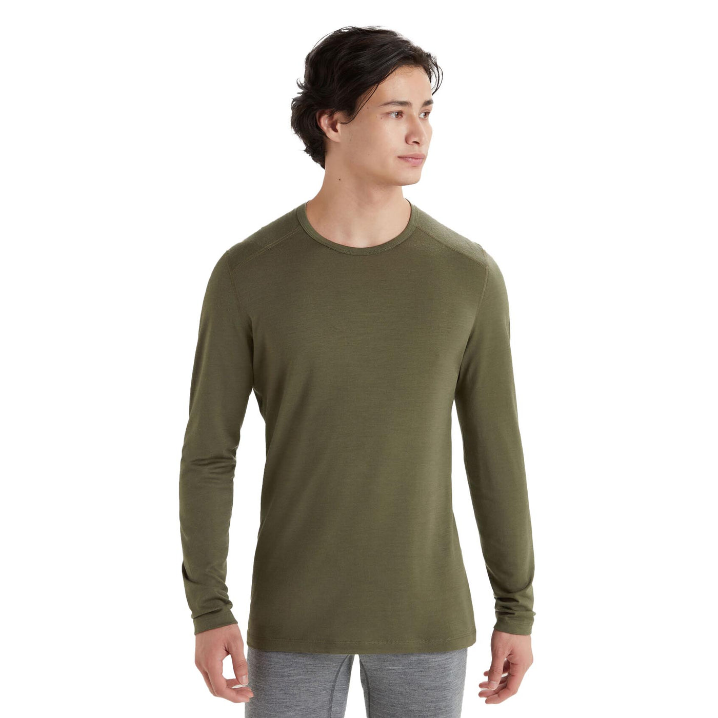 Icebreaker Men's Merino 200 Oasis Long Sleeve Crewe 2025 LODEN