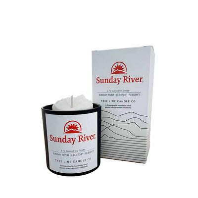 Sunday River Treeline Candle Co Topo Candle FIR