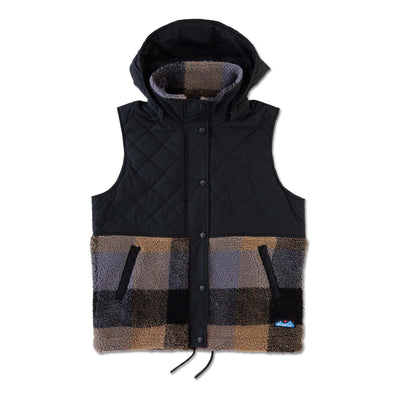 Kavu Women's Luna Peak Vest 2026 2740 NIGHTSHADE PLAID