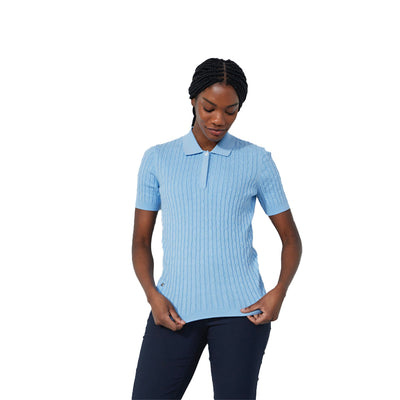 Daily Sports Women's Madelene Short-Sleeved Polo Shirt 2025 BELLE BLUE