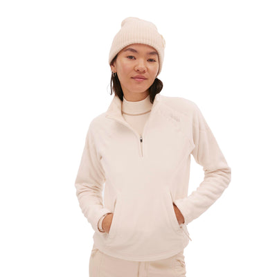 Halfdays Women's Bonnie Polartec Fleece Midlayer 2025 OAT MILK