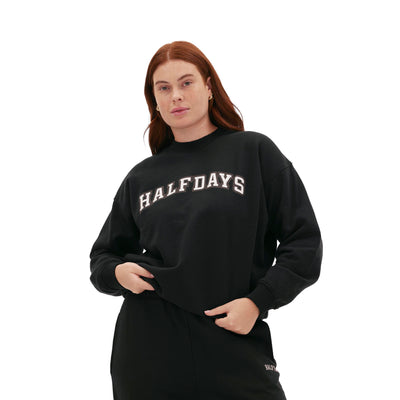 Halfdays Women's Halfdays Sweatshirt 2025 BLACK