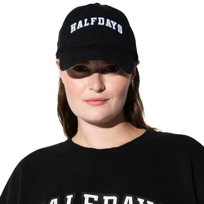 Halfdays Women's Ski Club Baseball Hat 2025 BLACK