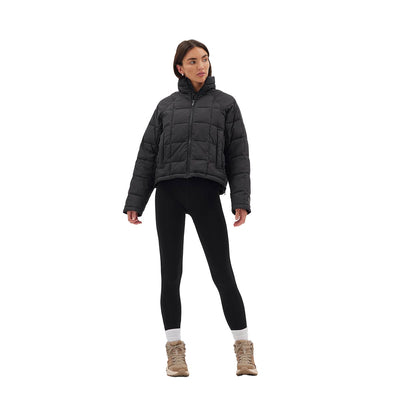 Halfdays Women's Nellie Packable Puffer 2025 BLACK/TAN