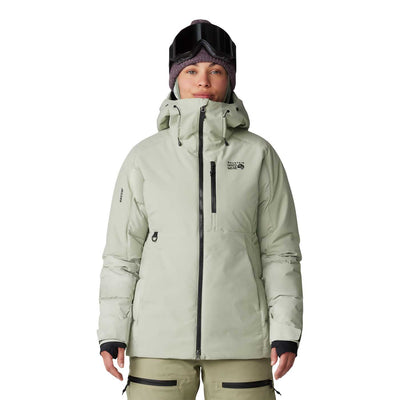 Mountain Hardwear Women's Powder Maven Down Snow Jacket 2025 WHITE SAGE