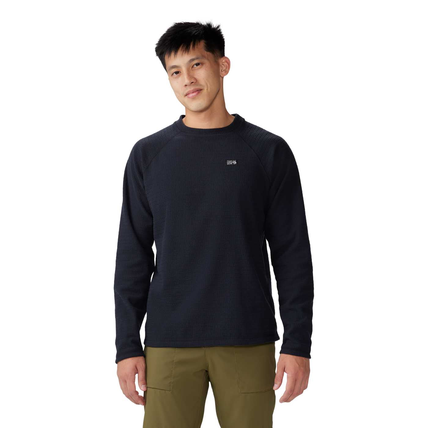 Mountain Hardwear Men's Summit Grid Long Sleeve Crew 2025 BLACK