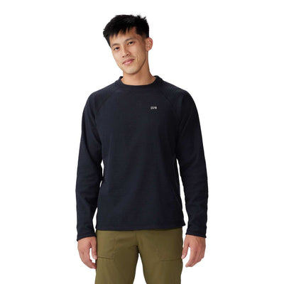 Mountain Hardwear Men's Summit Grid Long Sleeve Crew 2025 BLACK