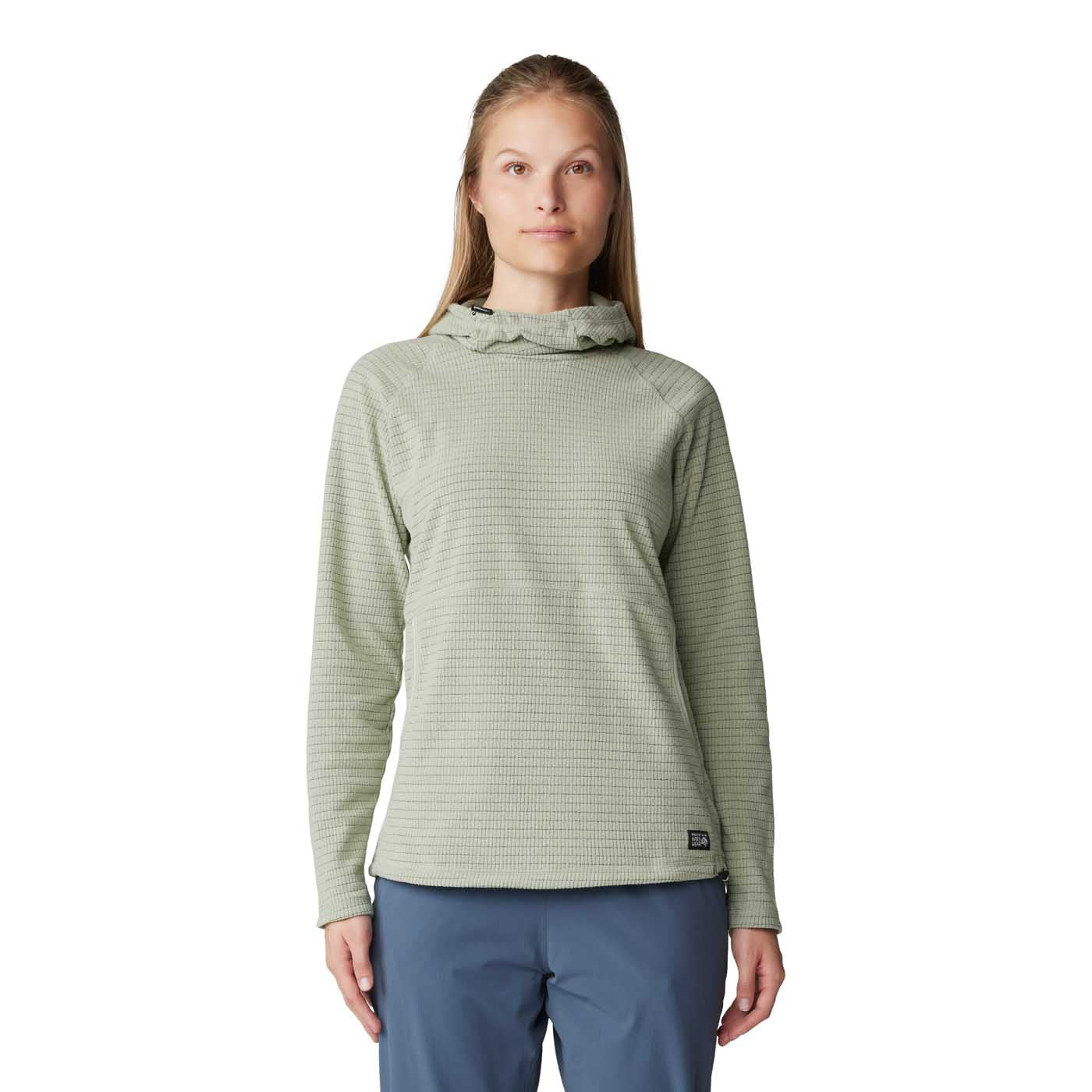 Mountain Hardwear Women's Summit Grid Tunic Hoody 2025 WHITE SAGE