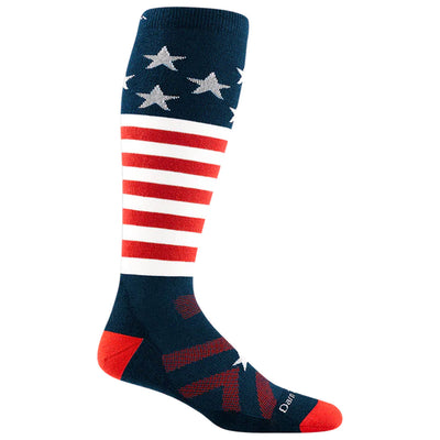 Darn Tough Men's Captain Stripe OTC Midweight Socks With Cushion 2025 STARS AND STRIPES