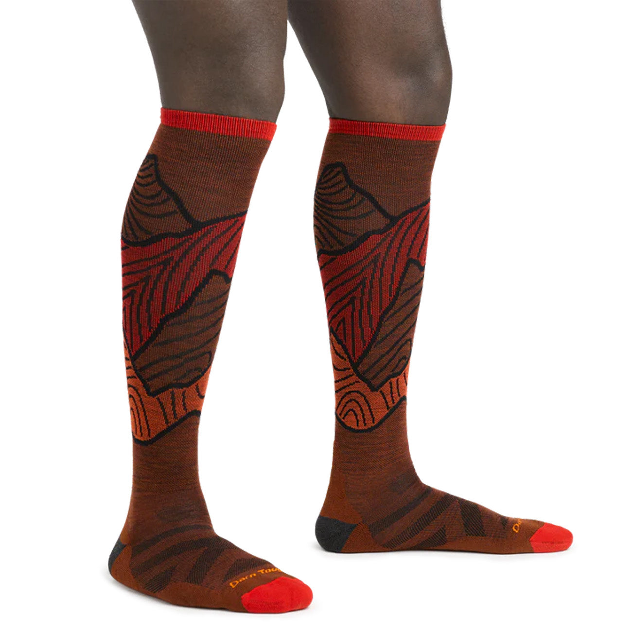 Darn Tough Men's Titan OTC Lightweight Socks With Cushion 2025 FIREBALL