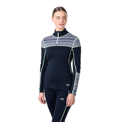 Kari Traa Women's Sara Half-Zip 2025 ROYAL DARK NAVY BLUE