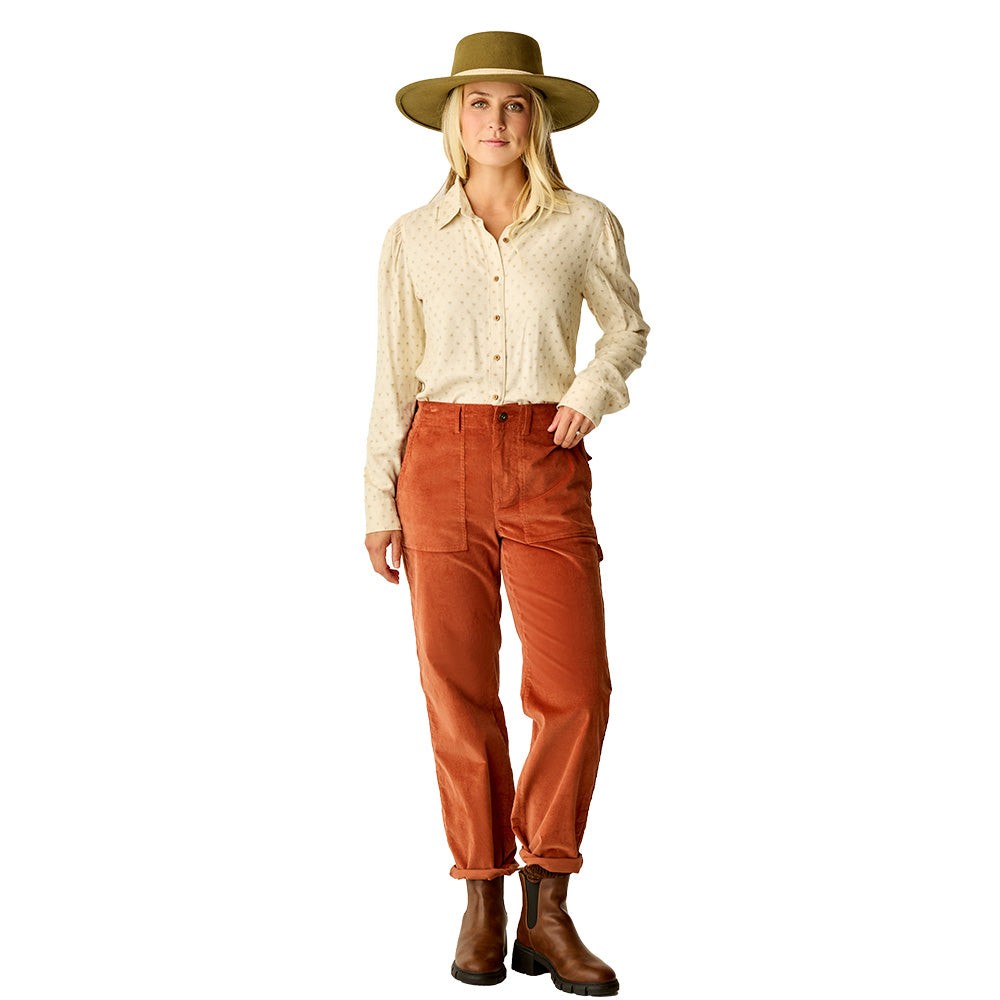 Carve Designs Women's Nadia Twill Shirt 2026 260 BIRCH CROSSHATCH