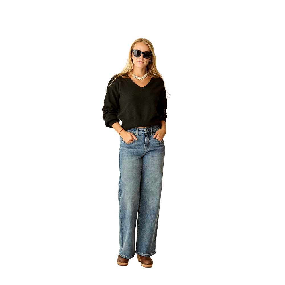 Carve Designs Women's Ruth Reversible Fuzzy Sweater 2026 BLACK
